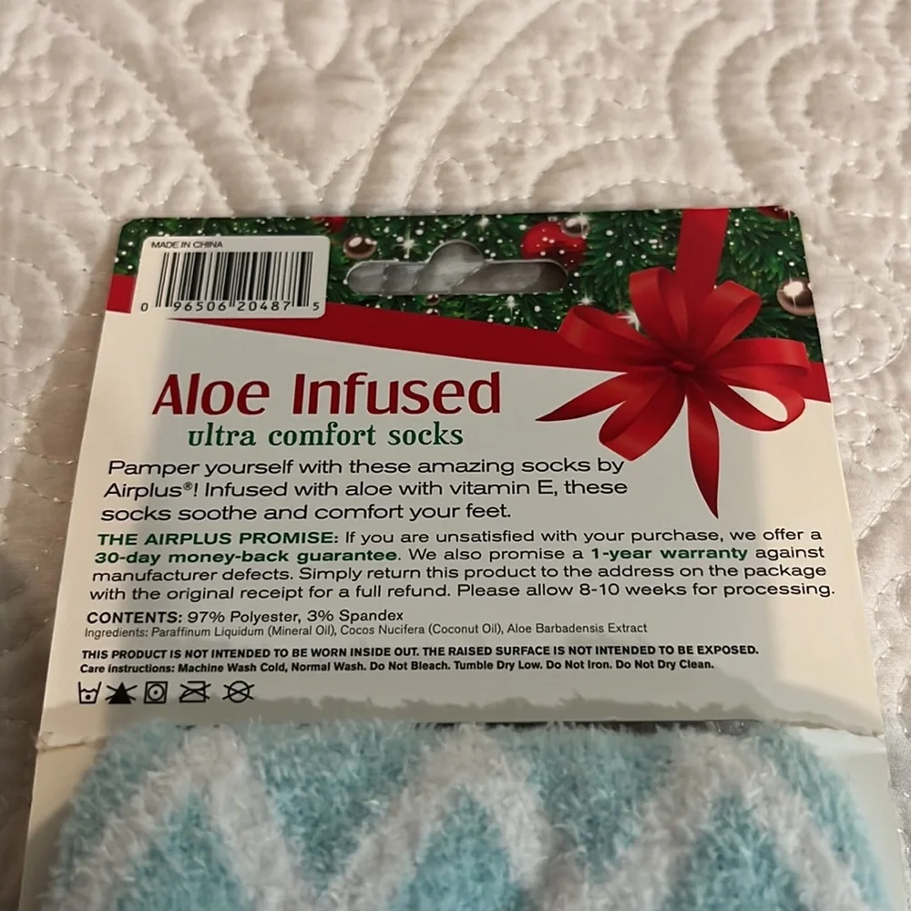 Airplus‎ Aloe Infuser ultra comfort socks, new
